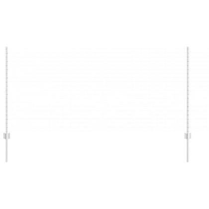 Оградни стълбове 88 pcs Сребрист 160 cm Стомана