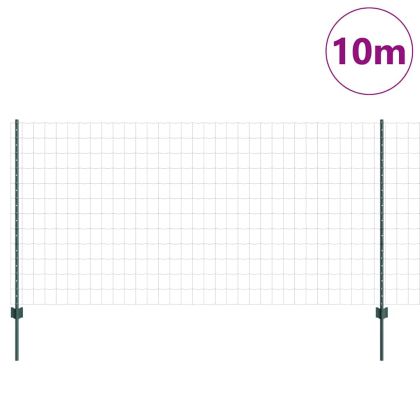 Ограда и колче Зелен 1,2 x 10 m Стомана