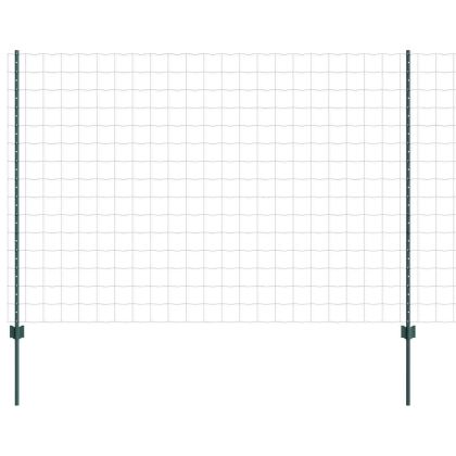 Ограда и колче Зелен 1,6 x 10 m Стомана