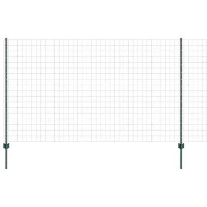 Ограда и колче Зелен 1,4 x 10 m Стомана
