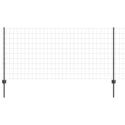 Ограда и колче Сив 1 x 10 m Стомана