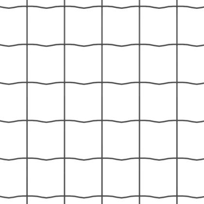 Ограда и колче Сив 0,8 x 25 m Стомана