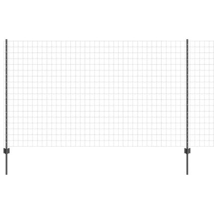 Ограда и колче Сив 1,4 x 10 m Стомана