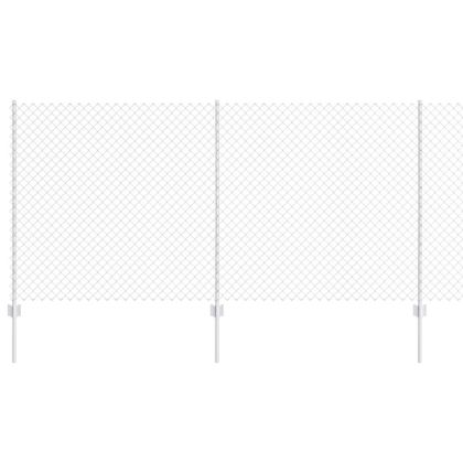 Ограда и колче Сребрист 1,2 x 10 m Стомана