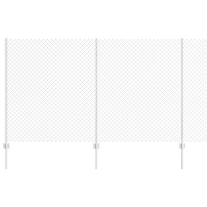 Ограда и колче Сребрист 1,4 x 10 m Стомана