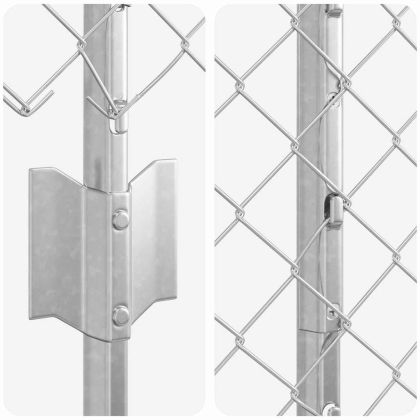 Ограда и колче Сребрист 1,6 x 10 m Стомана