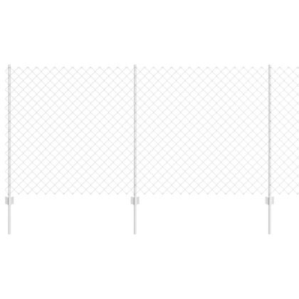 Ограда и колче Сребрист 1,2 x 10 m Стомана