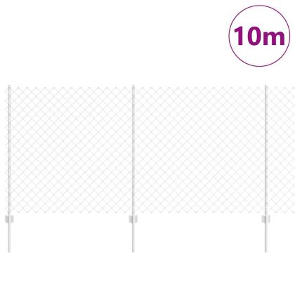 Ограда и колче Сребрист 1,2 x 10 m Стомана