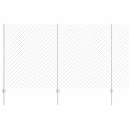 Ограда и колче Сребрист 1,4 x 10 m Стомана