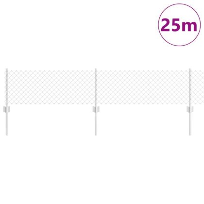 Ограда и колче Сребрист 0,4 x 25 м Стомана