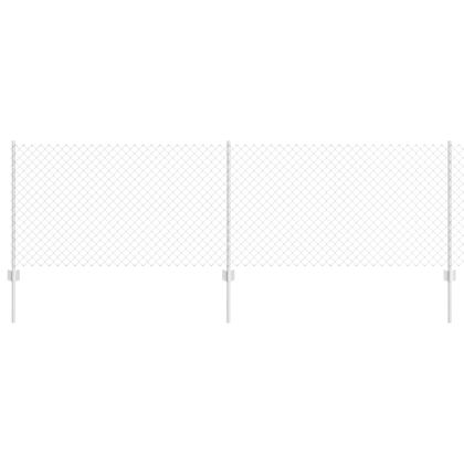 Ограда и колче Сребрист 0,8 x 25 m Стомана