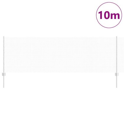 Ограда и колче Сребрист 0,8 x 10 m Стомана