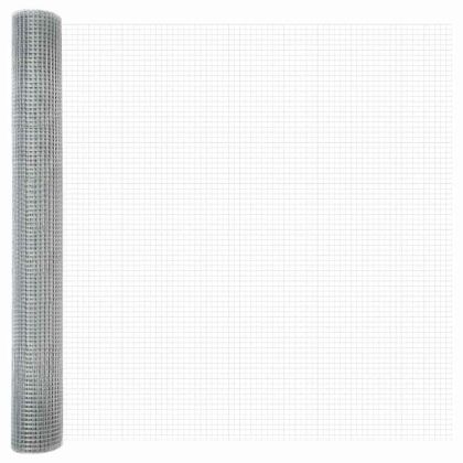 Ограда и колче Сребрист 1 x 10 m Стомана