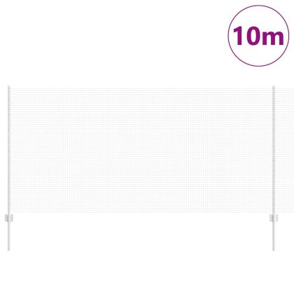 Ограда и колче Сребрист 1,2 x 10 m Стомана