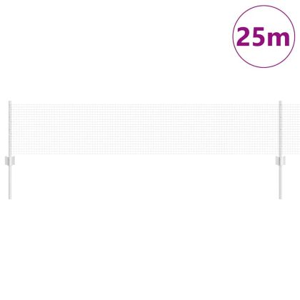 Ограда и колче Сребрист 0,4 x 25 м Стомана