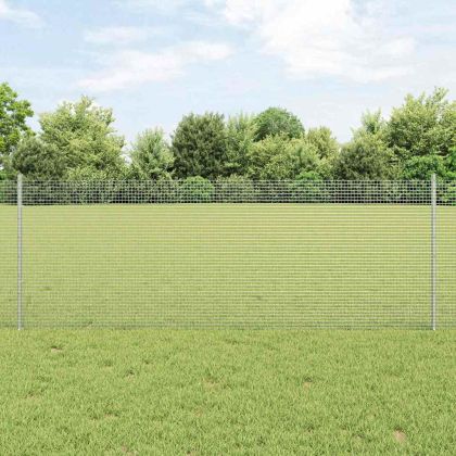 Ограда и колче Сребрист 0,8 x 25 m Стомана