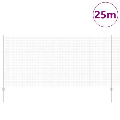 Ограда и колче Сребрист 1,2 x 25 m Стомана