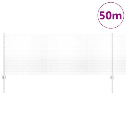 Ограда с пост Сребрист 0,8 x 50 м Стомана