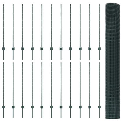 Ограда и колче Зелен 1,2 x 50 m Стомана
