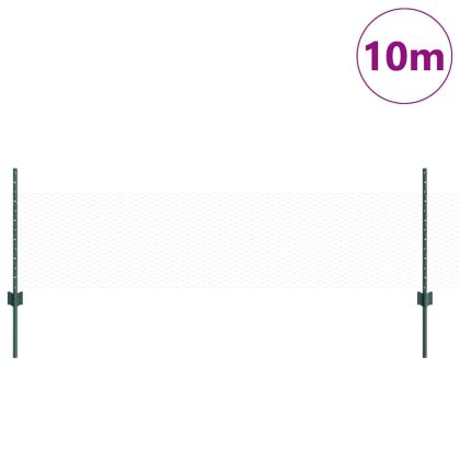 Ограда и колче Зелен 0,5 x 10 м Стомана