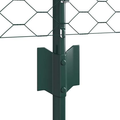 Ограда и колче Зелен 0,6 x 10 м Стомана