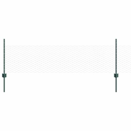 Ограда и колче Зелен 0,5 x 25 м Стомана