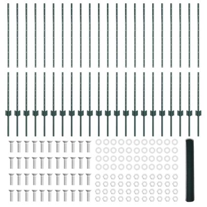Ограда и колче Зелен 1,2 x 50 m Стомана