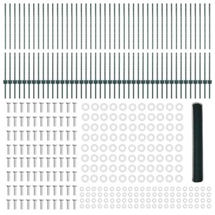 Ограда и колче Зелен 1,2 x 100 m Стомана