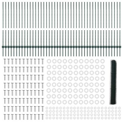 Ограда и колче Зелен 1,2 x 100 m Стомана