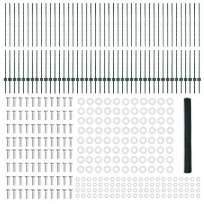 Ограда и колче Зелен 1,4 x 100 m Стомана