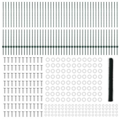 Ограда и колче Зелен 1,4 x 100 m Стомана