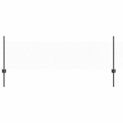 Ограда и колче Сив 0,5 x 10 м Стомана