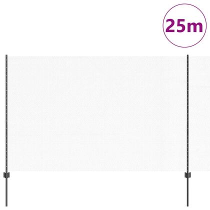 Ограда и колче Сив 1,5 x 25 m Стомана