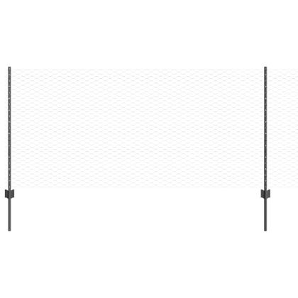 Ограда и колче Сив 1 x 50 m Стомана