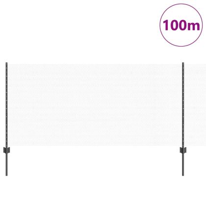 Ограда и колче Сив 1 x 100 m Стомана