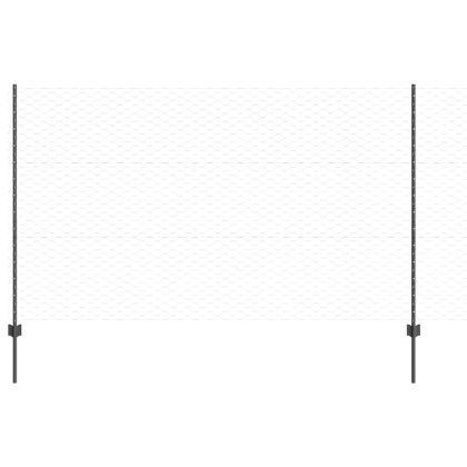 Ограда и колче Сив 1,4 x 100 m Стомана