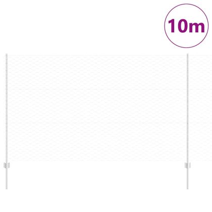 Ограда и колче Сребрист 1,4 x 10 m Стомана