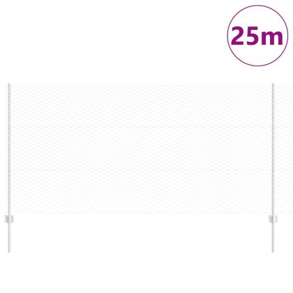 Ограда и колче Сребрист 1,2 x 25 m Стомана