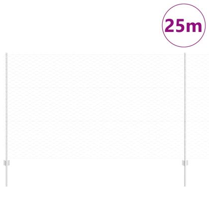 Ограда и колче Сребрист 1,4 x 25 m Стомана