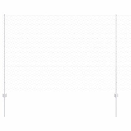 Ограда и колче Сребрист 1,5 x 25 m Стомана