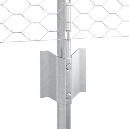 Ограда и колче Сребрист 0,5 x 50 м Стомана