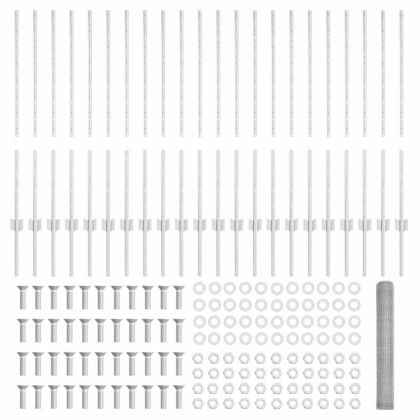 Ограда и колче Сребрист 1 x 50 m Стомана