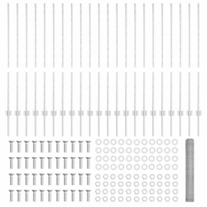 Ограда и колче Сребрист 1,2 x 50 m Стомана