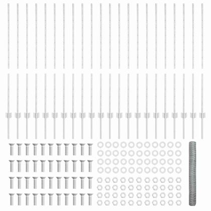 Ограда и колче Сребрист 1,2 x 50 m Стомана