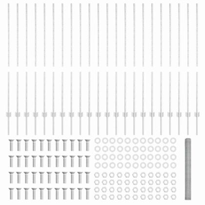 Ограда и колче Сребрист 1,4 x 50 m Стомана