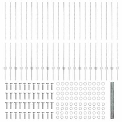 Ограда и колче Сребрист 1,4 x 50 m Стомана