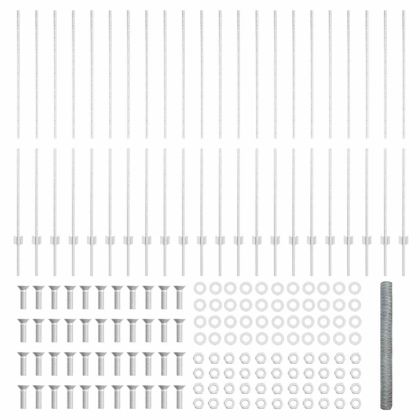 Ограда и колче Сребрист 1,6 x 50 m Стомана