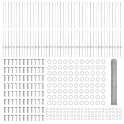 Ограда и колче Сребрист 1,2 x 100 m Стомана