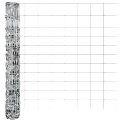 Ограда и колче Сребрист 1,2 x 25 m Стомана