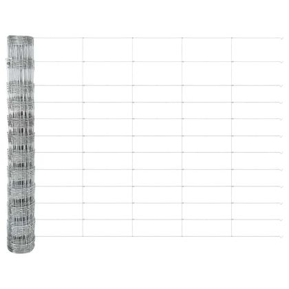 Ограда и колче Сребрист 1,2 x 25 m Стомана